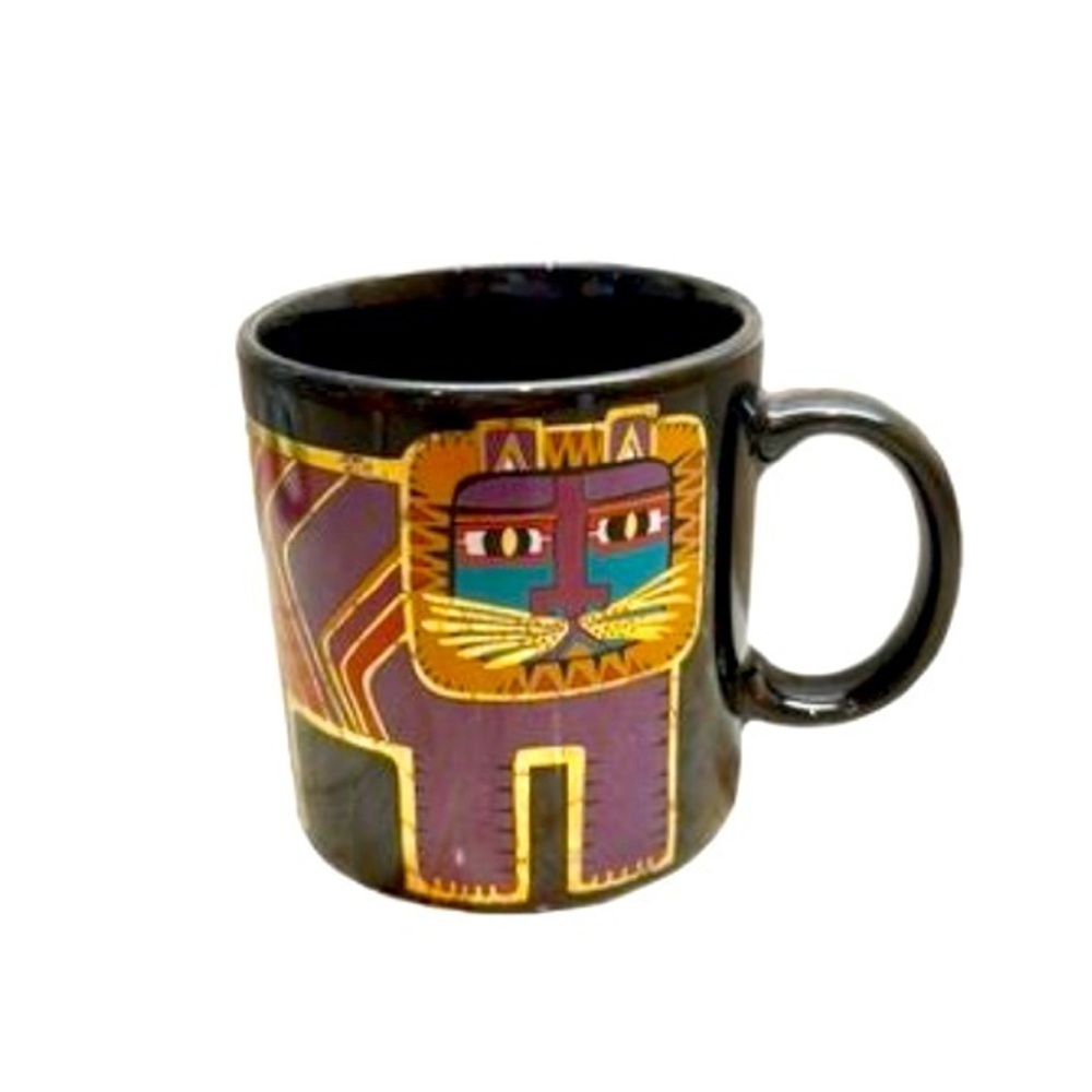 Laurel Burch Leo Black Coffee Mug